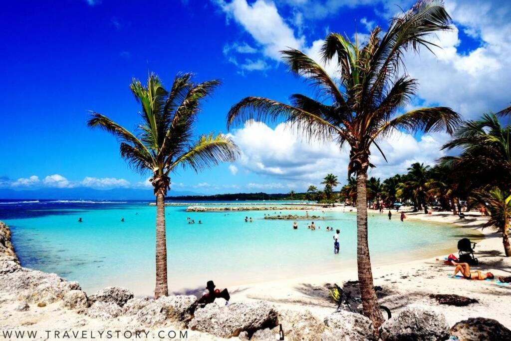 Gite Cajou Dans Jardin Tropical Ventile A Sainte-Anne エクステリア 写真