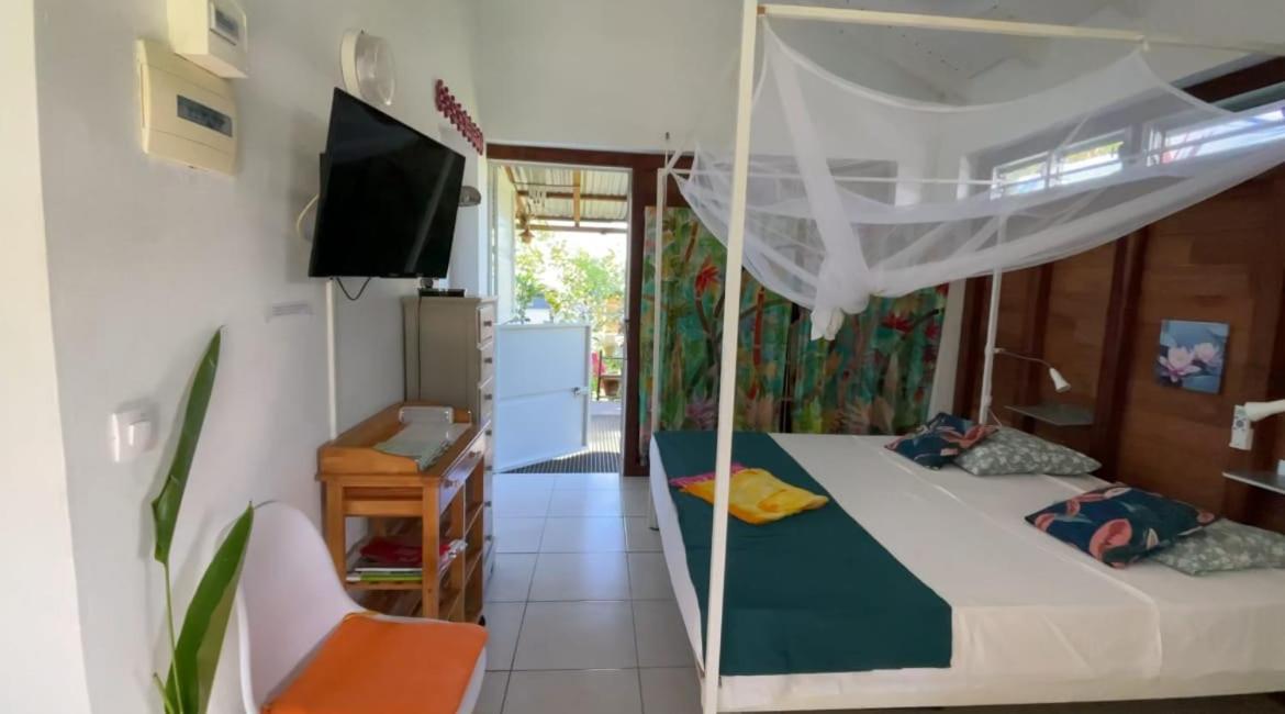 Gite Cajou Dans Jardin Tropical Ventile A Sainte-Anne エクステリア 写真